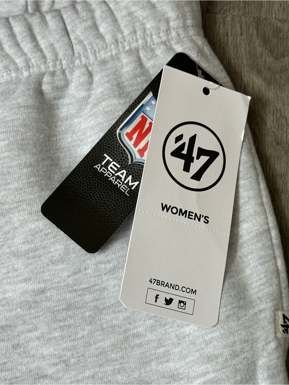 '47 Brand | Women's Gray & Teal Miami Dolphins Jogger Sweatpants | Size L - NWT! - Picture 3 of 4